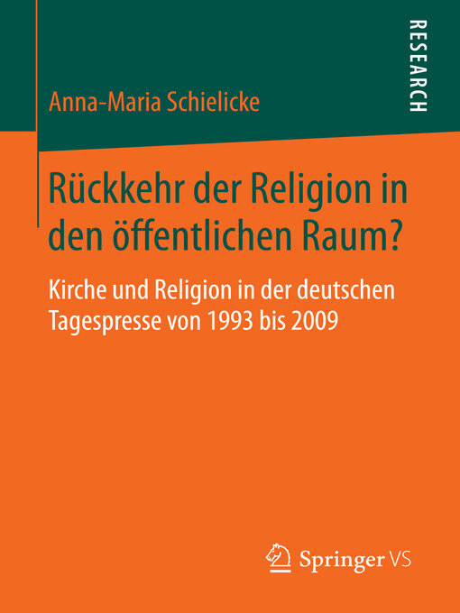Title details for Rückkehr der Religion in den öffentlichen Raum? by Anna-Maria Schielicke - Available